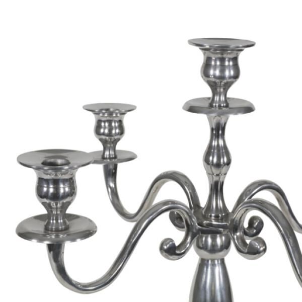 Kerzenleuchter Classic Aluminium silber 144 cm