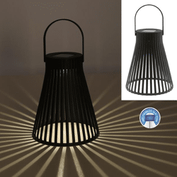 LED Solar Laterne, Stripes, ca. 20cm