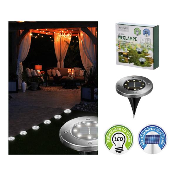 LED Solar Wegleuchte, Erdspie&szlig; ca. 12cmD