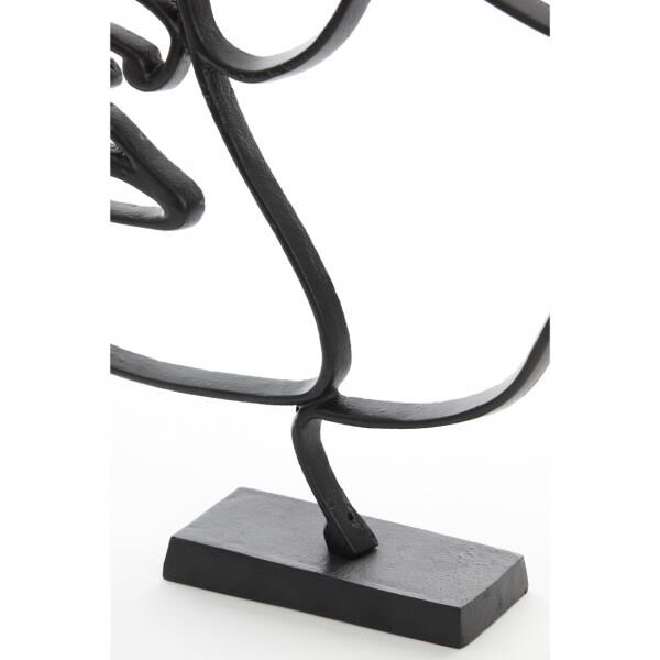 Light & Living Statue Gesicht schwarz 45 cm