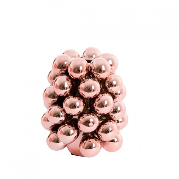 Light & Living Vase Biyang metallic hellrosa 17,5 cm