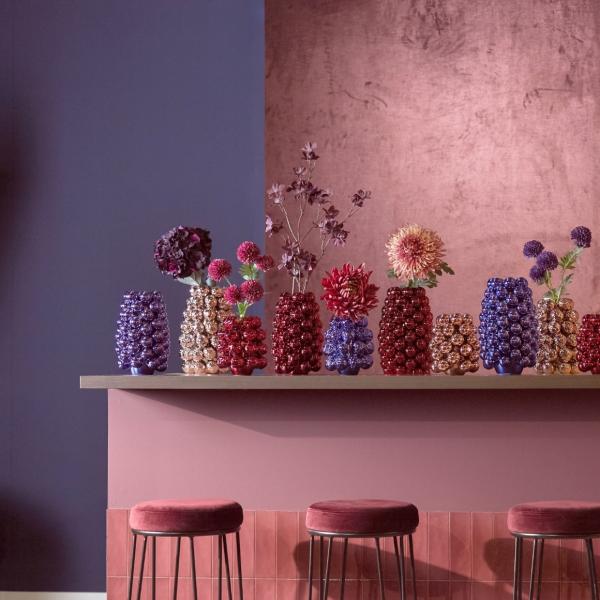 Light & Living Vase Biyang metallic hellrosa 24 cm