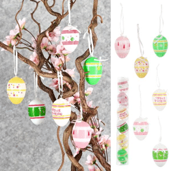 Ostereier, 6er Set, 6f. Sort.