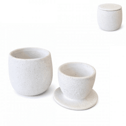 Paju pot James white 10 cm 2-piece