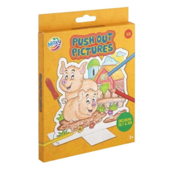 Prickboard Bauernhof 12 Blätter 18 cm