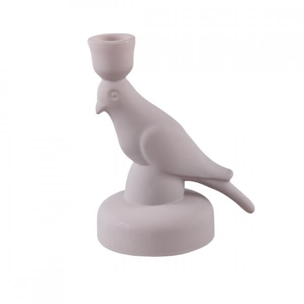 PTMD Kerzenständer Rodan Bird grau 16,5 cm