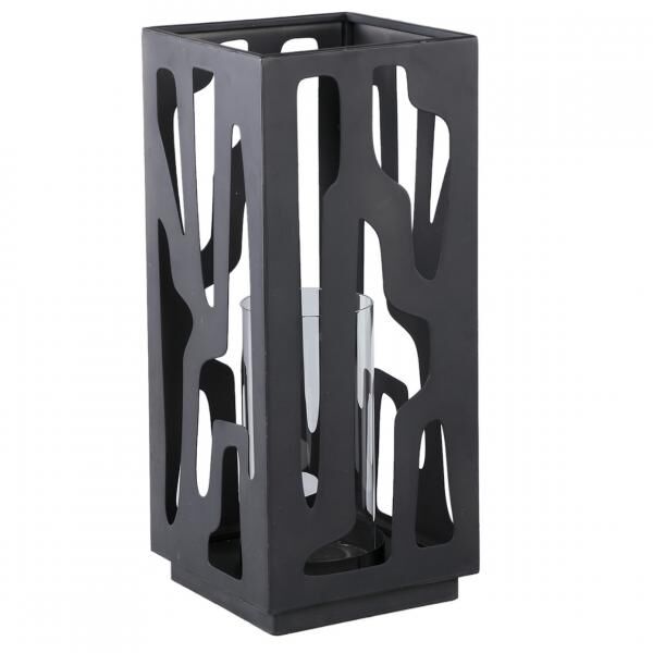 PTMD Windlicht Dewey schwarz 42 cm