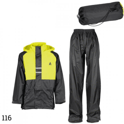Ralka rain suit kids 43SF anthracite/lime size 116