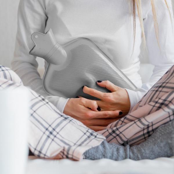 Relaxdays warmwater kruik grijs 2 L