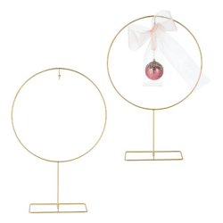 Ring on foot DIY, gold, small, ca.40x61cm