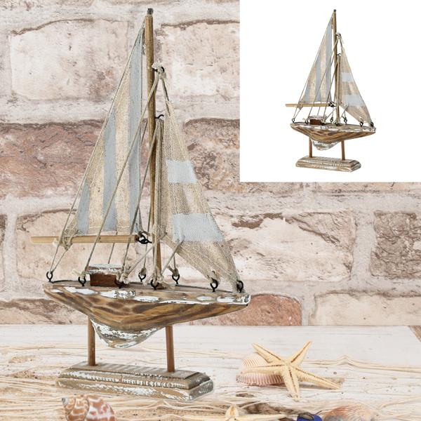 Sailboat, natural/grey, S, approx.22cmH