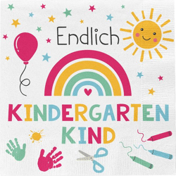 Servietten Kindergarten, 20er Pack