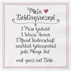 Servietten, Lieblingsrezept, 20er Pack