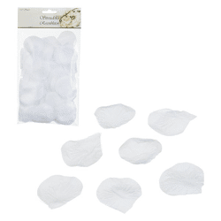 Streudeko, Rosenblüten, weiß, 150stck