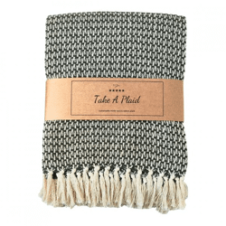 Take a Plaid 35 recycled cotton army green 130 x 180 cm