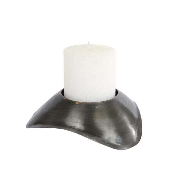 Teelichthalter Flow Antigua Messing 15 cm