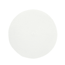 Tischset, PP, rund, weiß, ca. 38cmD