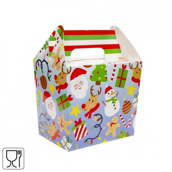 Leckerli-Box Weihnachten Karton 14 cm