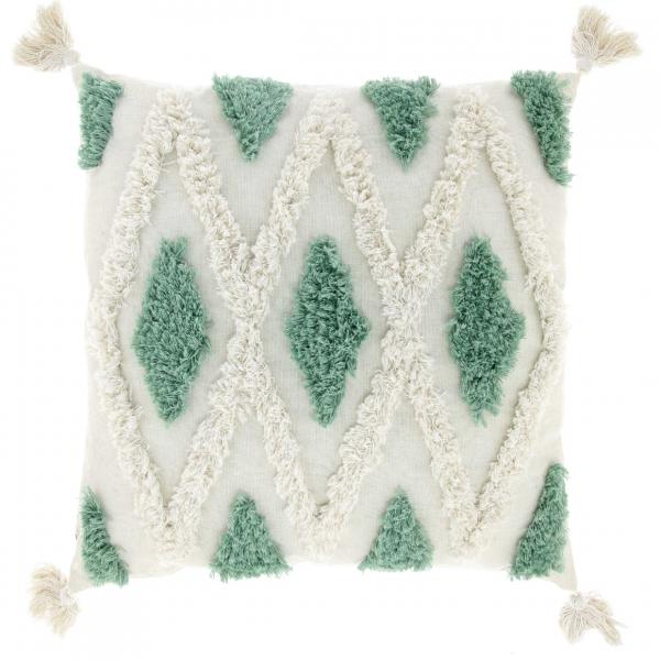 Unique Living Kissen Alys teegrün 45x45cm