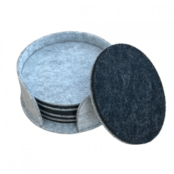 Untersetzer in Halter Filz 10 cm Satz von 4