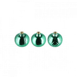 Vase Christmasball green 9 cm 3 assorted