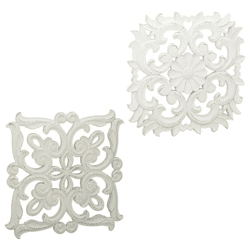 Wanddeko Ornament, 2/s, ca. 40x40cm