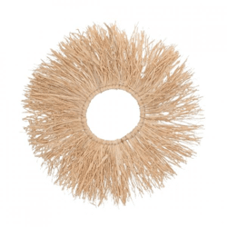 Wall decoration Raffia Boho ring 62 cm