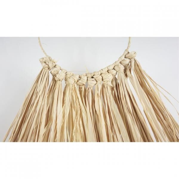 Wanddekoration Raffia Knopf Kreis 70 cm