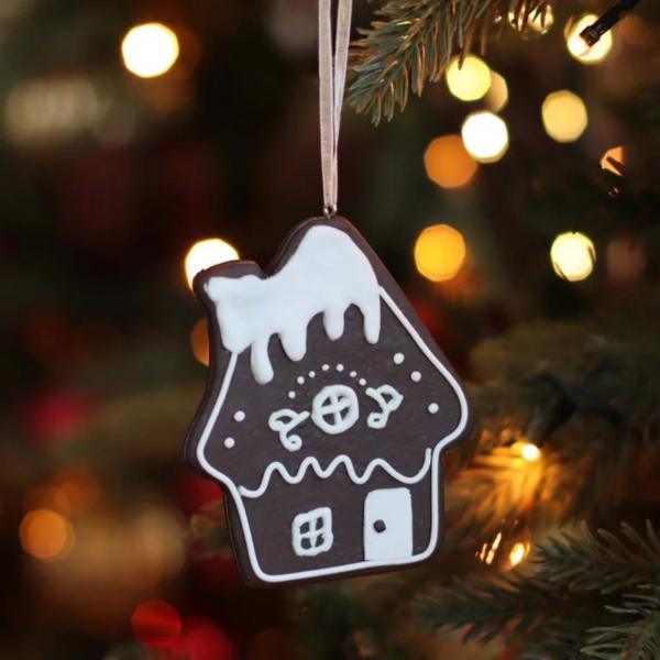 Weihnachts-Anhänger Haus Candy 10 cm