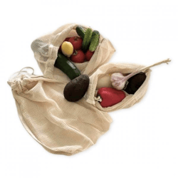 Reusable vegetable/fruit bag cotton 45 x 35 cm