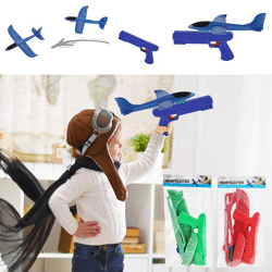 Wurfgleiter Flieger mit Katapult, 3/s, ca. 32cmB