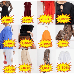 2,80 € Mix Stock Kleider Kategorie A aus deutschen Katalogen Damenkleider Größen 32–54 Saison Sommer Herbst Frühling Mindestbestellung ab 20