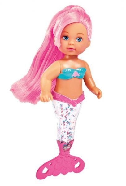 Puppe Evi LOVE Glitter Mermaid lila blau rosa 14cm 3fach sortiert