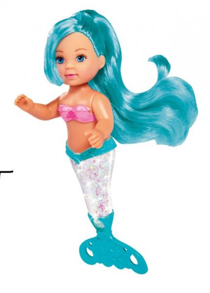 Puppe Evi LOVE Glitter Mermaid lila blau rosa 14cm 3fach sortiert