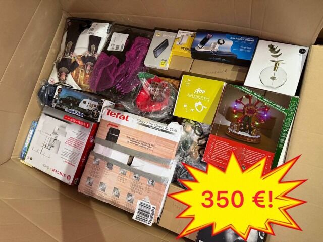 350 € Stock Mix Paletten Kategorie A/B/C Kundenrücksendungen Haushaltsgeräte Möbel Kinderartikel Markenware aus deutschen Marktplätzen 60–70