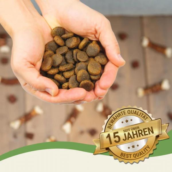 4 kg Lecker.Pet® Gino's Adult Maxi mit Huhn Hundefutter Trockenfutter Vollnahrung MHD 4/2026