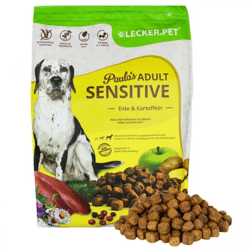 4 kg Lecker.Pet® Paula's Adult Sensitive Ente & Kartoffel Hundefutter Trockenfutter Vollnahrung MHD 4/2026