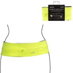 Avento waist sport band Twist fluorescent yellow/black size L