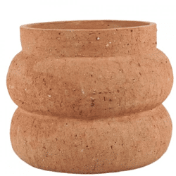 Flower pot Bubble Papi rust-colored 25 cm