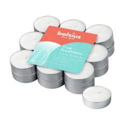 Bolsius scent tea lights Fresh Breeze anti tabacco 4 cm set of 18
