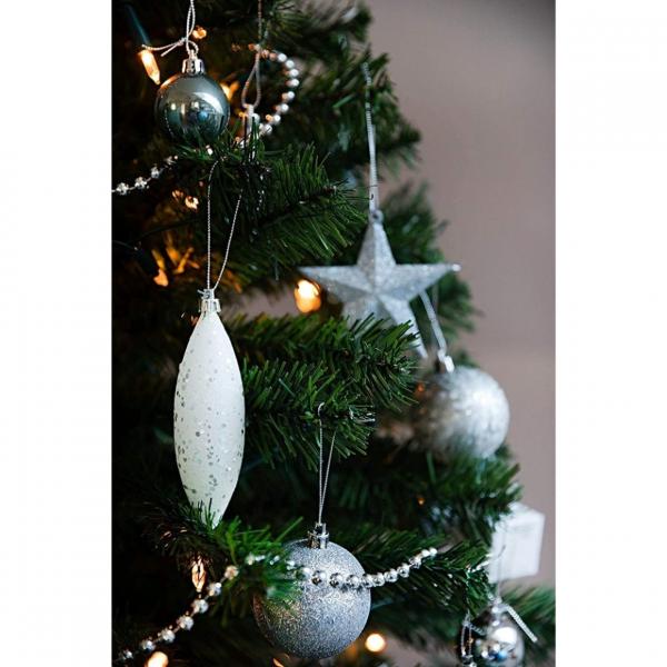 Deco Heitmann Kugeln Silber 60 Stück