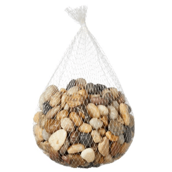 Dekosteine, 1 kg, im Netz, bunt, klein