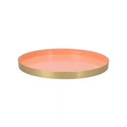 Tray Marrakech peach gold 26 cm