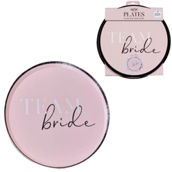 Ginger Ray Einwegteller Team Bride 24 cm 8 Stück