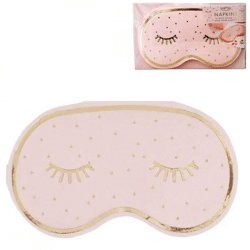 Ginger Ray Servietten Schlafmaske 16 cm 16 Stück.