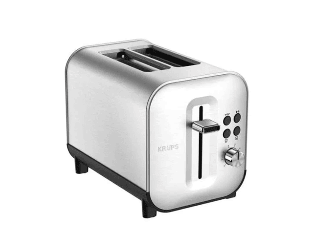 Krups KH682D10 Toaster Edelstahl – 2 Scheiben Röstgerät