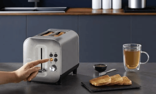 Krups KH682D10 Toaster Edelstahl – 2 Scheiben Röstgerät