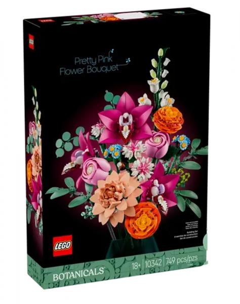 LEGO® Botanicals 10342 - Beautiful Pink Flower Bouquet (749 pieces)