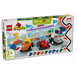 LEGO® DUPLO® Stadt 10445 - F1® Team Rennautos mit Rennfahrern (70 Teile)