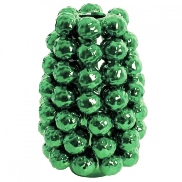 Light & Living Vase Butang Keramik metallisch grün 28 cm